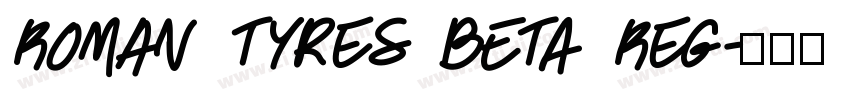 Roman Tyres BETA Reg字体转换